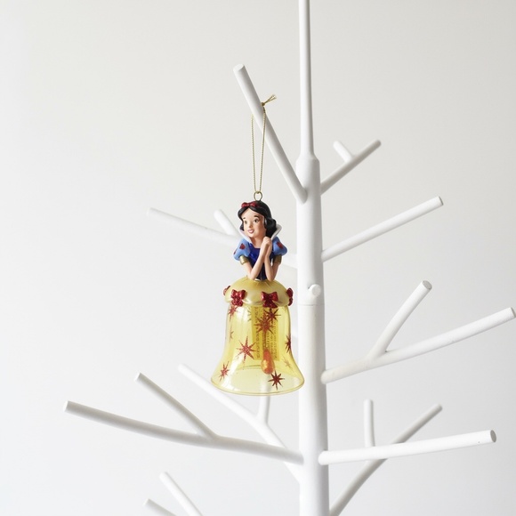 Vintage 1999 Disney Snow White Bell Ornament,Vintage Glass Christmas Decoration - Picture 1 of 13